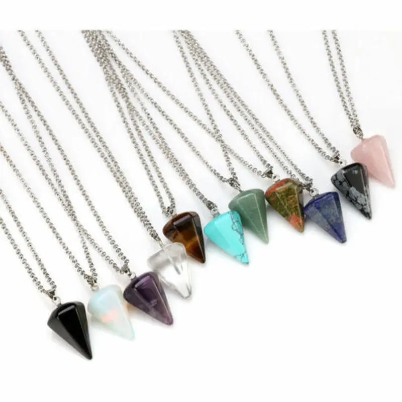 Чакра кристалл кварц фотосессия подвеска Рэйки ожерелье для женщин мужчин