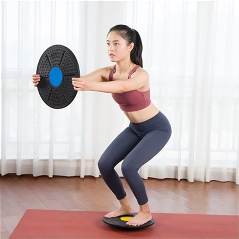 

Yoga Balance Board Disc Stability Round Plates Exercise Trainer for Fitness Sports Waist Wriggling Fitness Balance Board XA275A