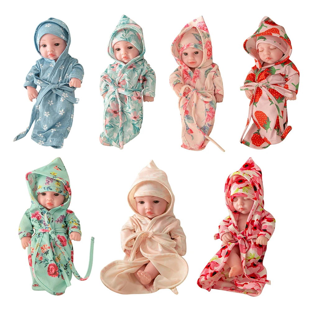 

30cm Rebirth Doll Vinyl Dolls Lifelike Children Accompany Cute Reborn Baby Doll Clothes Accessories Soft Cleanable Play Toys