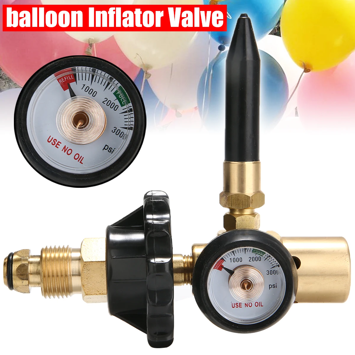 Латексные шары гелий регулятор воздушного насоса с манометром для G5/8