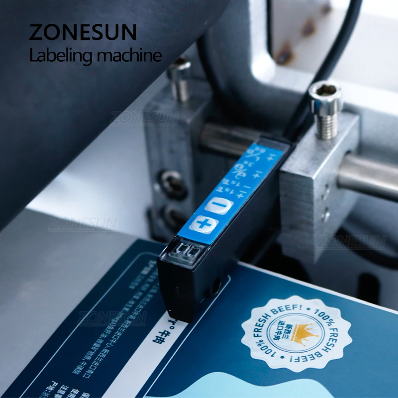 ZONESUN Semi Automatic Oil Wine Round Bottle E-juice Vial Labeling Machine Self-adhesive Label Sticker for Cosmetic | Бытовая техника
