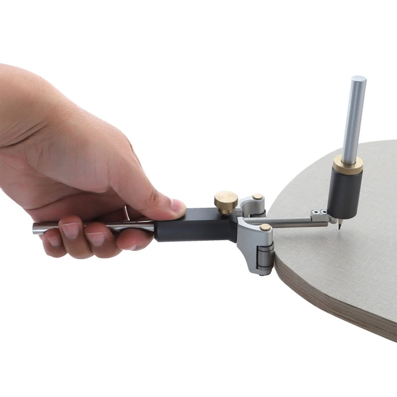 

Two-in-one Adjustable Scriber Arc Parallel Line Drawing Tool Measuring Gauge M6CF