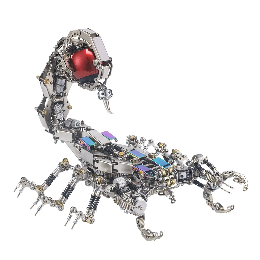 

1636Pcs DIY Mechanical Scorpion Kit 3D Assembly Metal Smasher Model Toy - Sound Box Version (Bluetooth Wireless Connection)