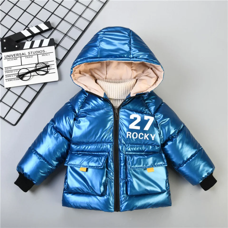 Купи Toddler Baby Boys Winter Jackets For Boys Hooded Thick Warm Down Jacket Children Outerwear Coats Kids Winter Clothes 18M- 6Years за 1,698 рублей в магазине AliExpress