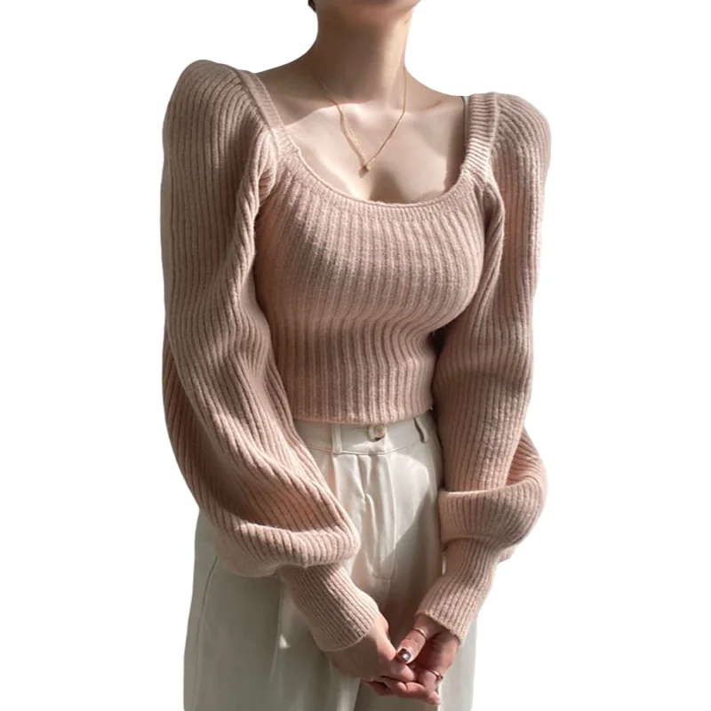 

New Female Sweater Women Winter Pullover Knitting Overszie Long Sleeve Girls Tops Loose Sweaters Knitted Outerwear Thin Sexy