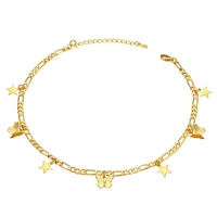 u7 elegant butterfly star moon gold charms chokers necklaces for women trendy party girl jewelry gift 45cm5cm adjustable n1067