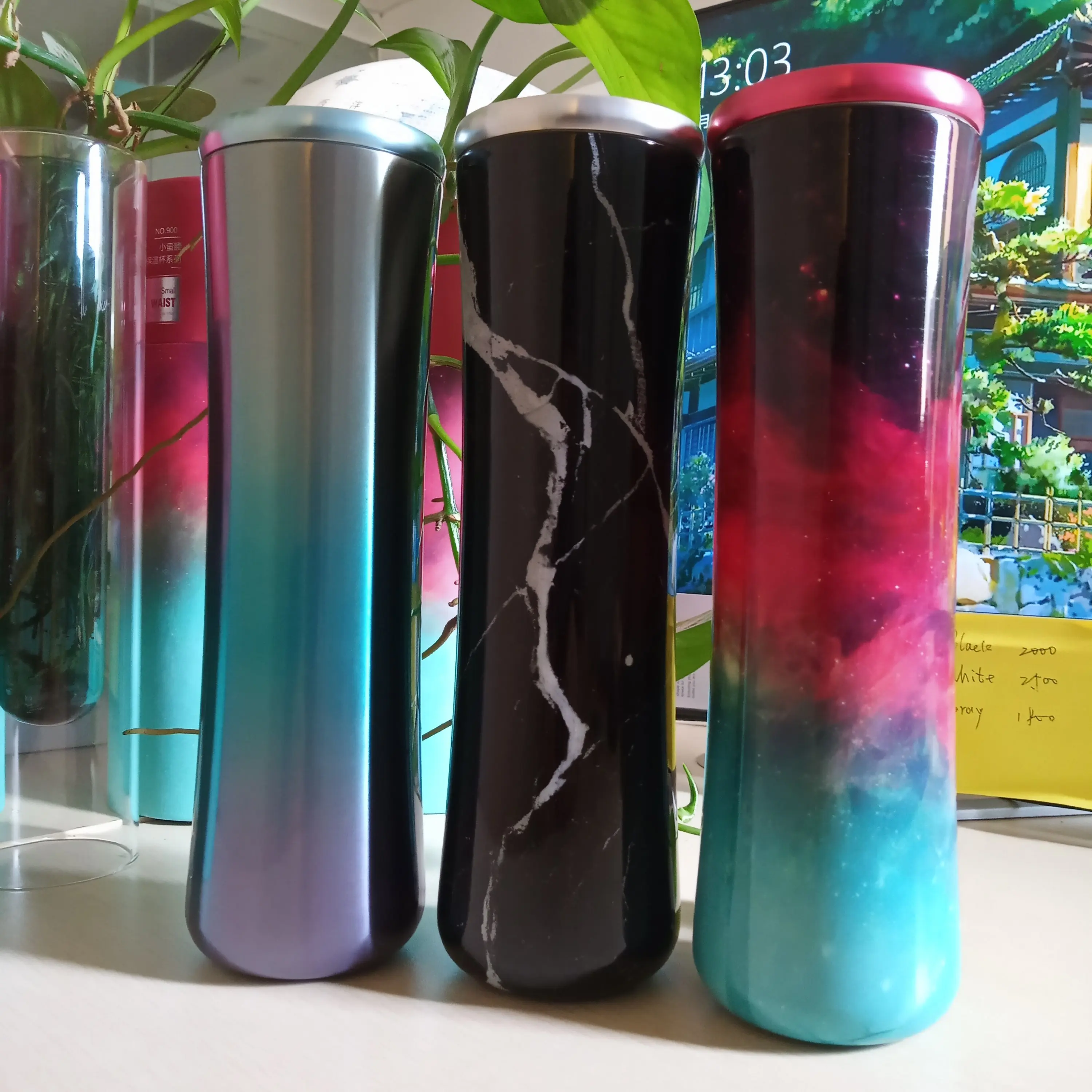 Маленькая грелка талии Мужская бутылка для воды бизнес автомобиль чашка 316