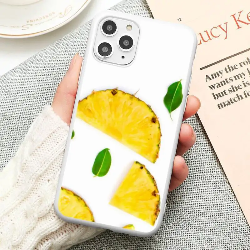

pineapple luxury Phone Case Candy Color for iPhone 6 6S 7 8 11 12 XS X SE 2020 XR mini pro Plus MAX funda