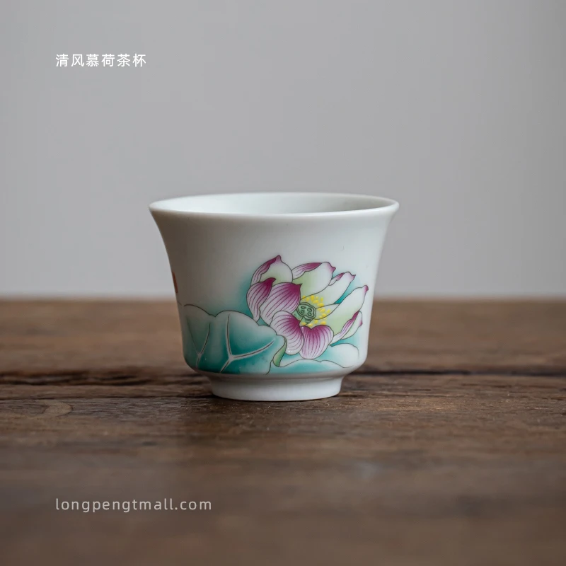 

Dehua white porcelain ceramic cup China Kung Fu cup drinking tea ceramic sample Tea Cup China tea bowl host cup single cup