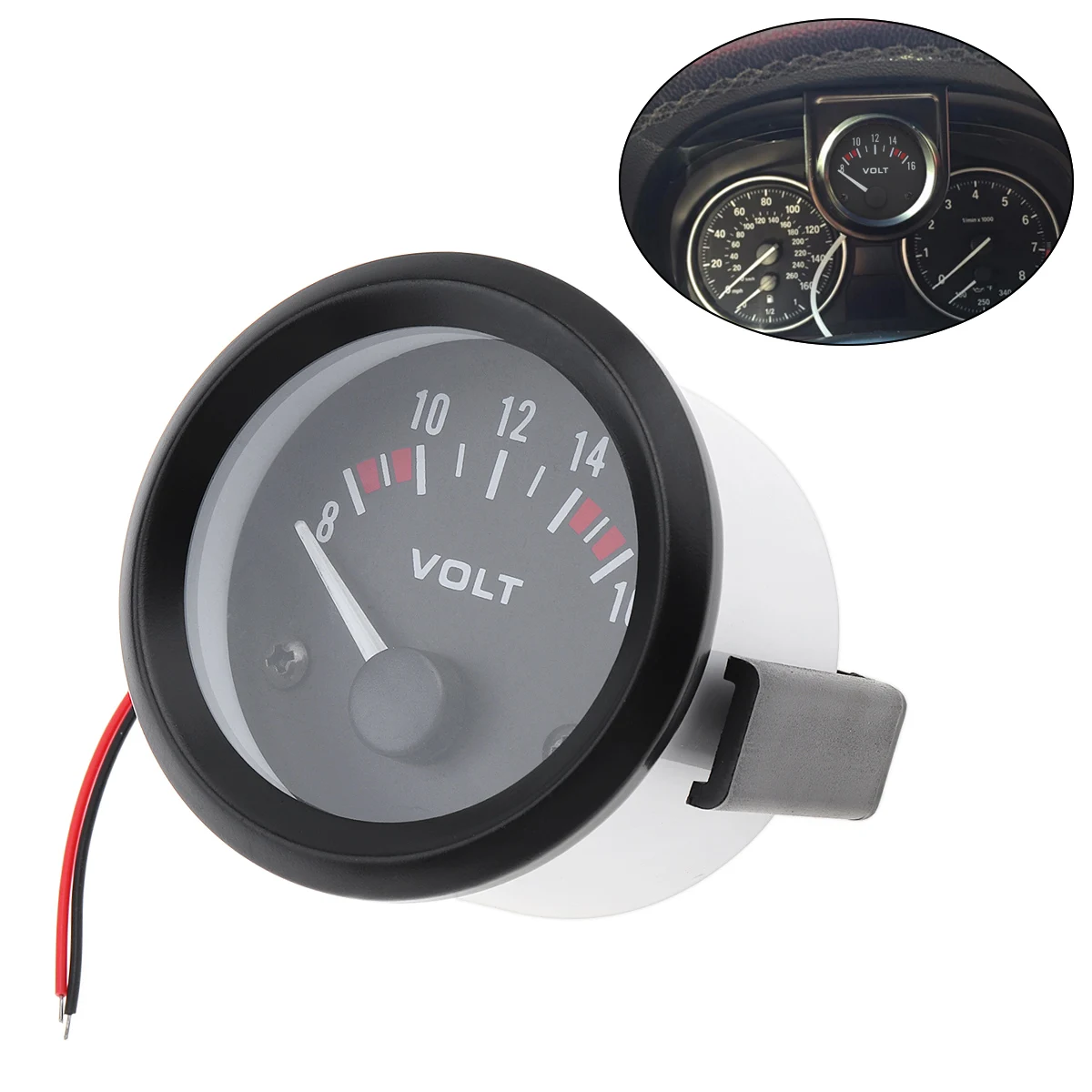 Высококачественный Прочный Универсальный 2 дюйма 52 мм вольтметр калибровочный измеритель подходит для