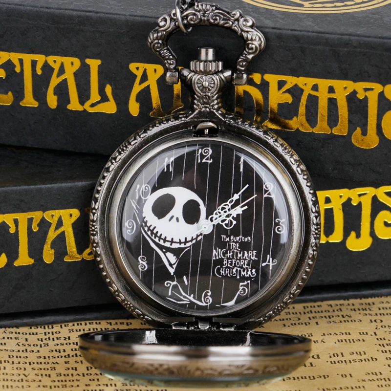 Рождественские карманные часы Джек Скеллингтон Тим Бёртон Детская Подвеска