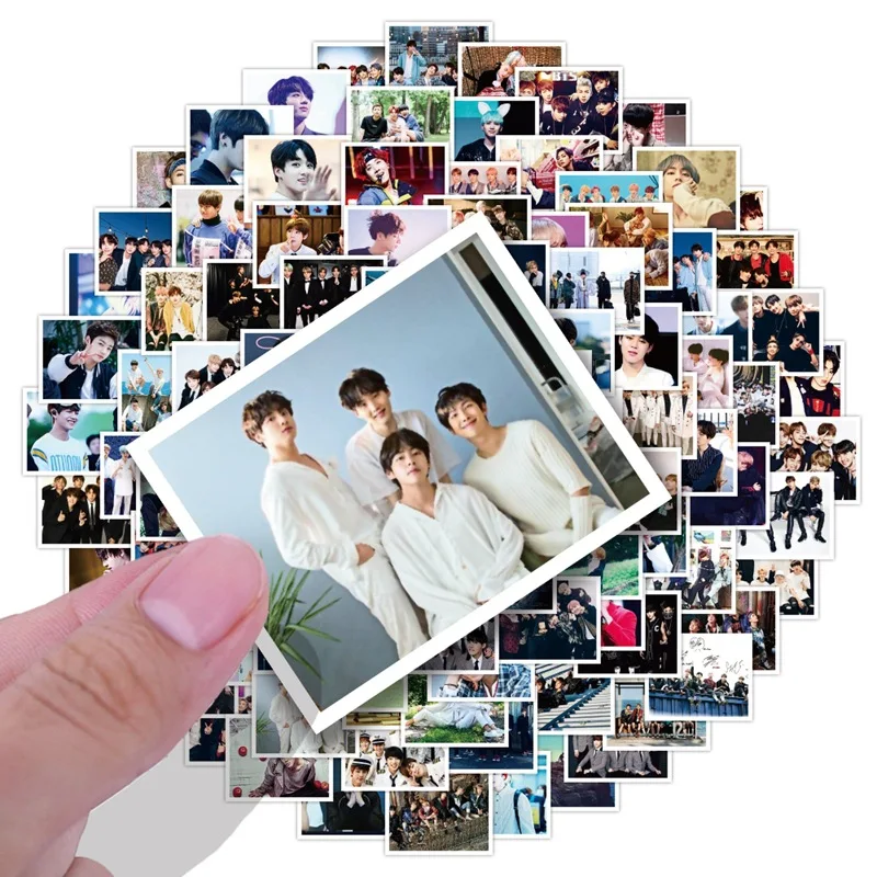 kpop korean star idol hand account stationery stickers mobile phone case luggage diary office decoration supplies 52pcs free global shipping