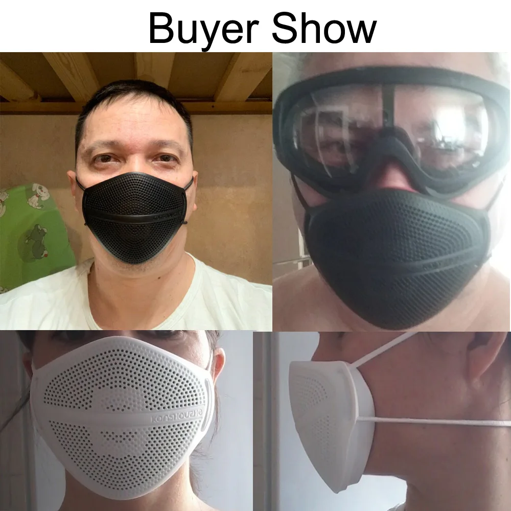 KanShouZhe Reusable Face Masks Protective Mask with 10 Filters PM2.5 Safety Mouth Nose Disconnect-Type for Antidust Smog Cap |