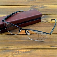 business men half rim progressive photochromic reading glasses with pu case 0 75 to 4 see near n far indoor n outdoor