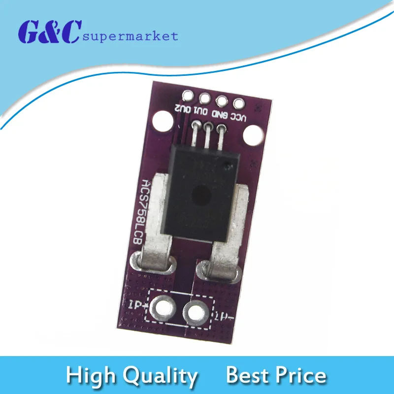 

Current Sensor IC ACS758LCB-100B-PFF-T ACS758LCB Current Module diy electronics