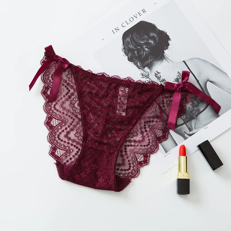 Женское нижнее белье трусики кружевные сексуальные штаны с низкой талией