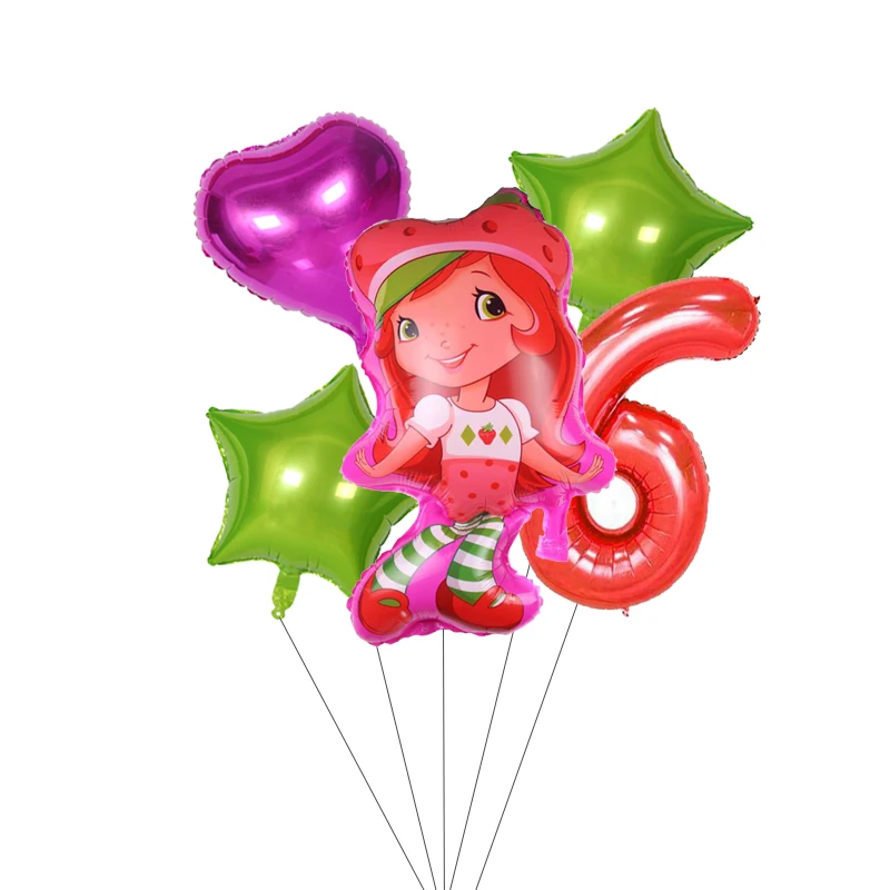 

Strawberry Shortcake Get Well Adventurel Foil Balloon 32inch Number Balloon Wedding Baby Girl Happy Birthday Party Decoration