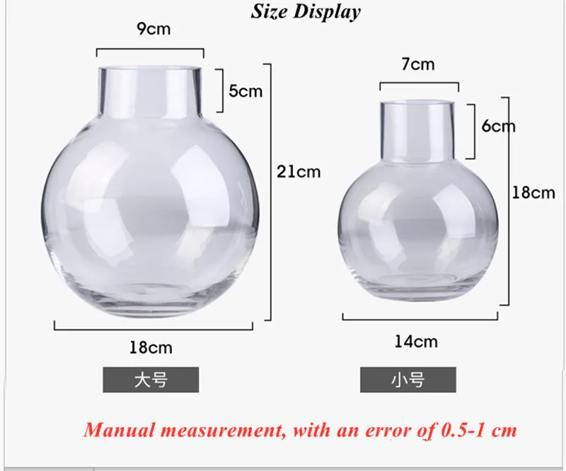 Круглый украшение для стеклянной вазы Цветочная композиция в Гостиная ваза