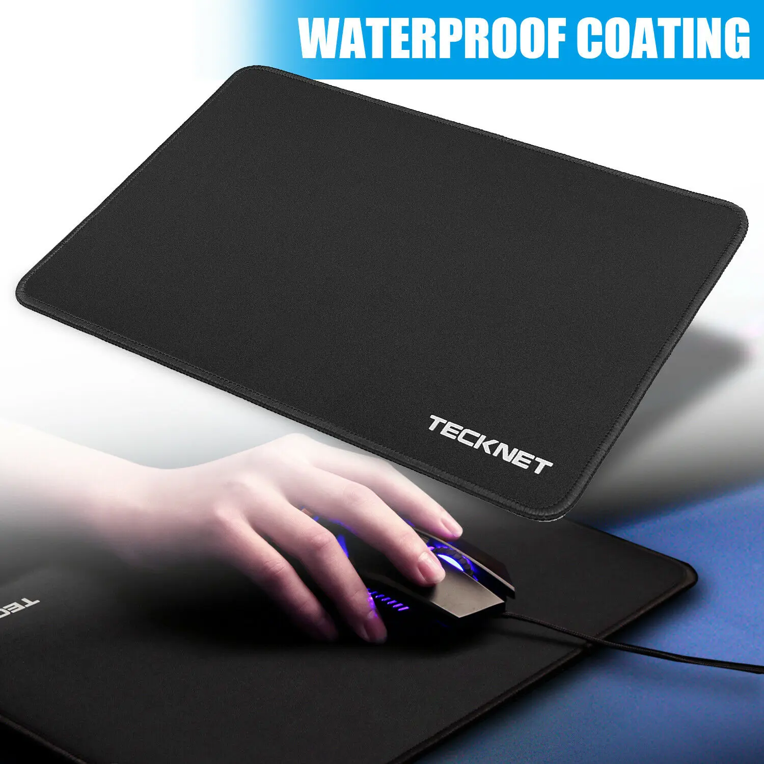 TeckNet L XL игровой коврик для мыши 32x25 см 45x33 см компьютерный коврик для офиса дома коврик для мыши геймер водонепроницаемый коврик для мыши Настольный коврик для компьютера