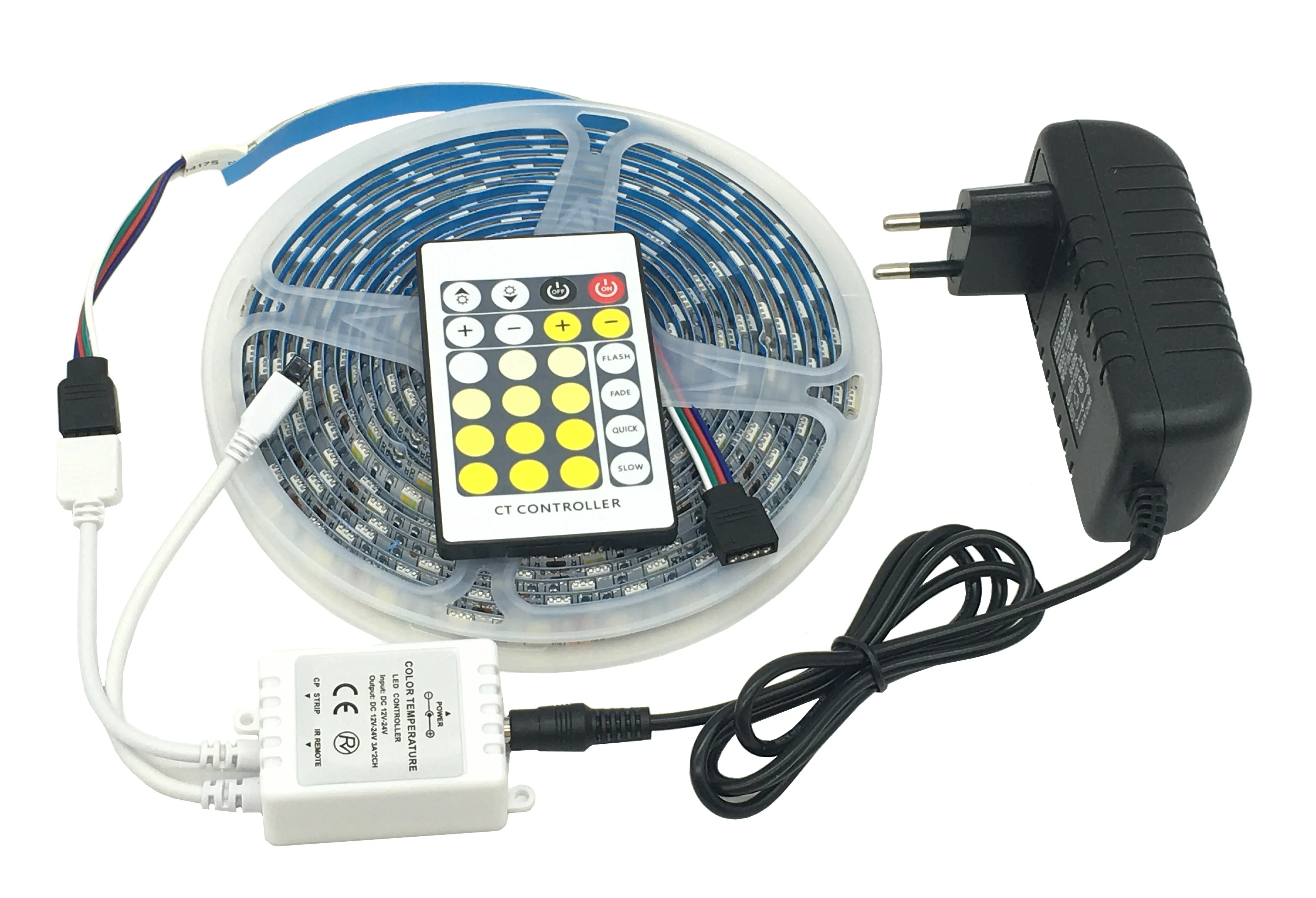 Гибкая светодиодная лента 5 м 10 двойной цвет CRI&gt80 SMD5050 CCT Диммируемый 12 В