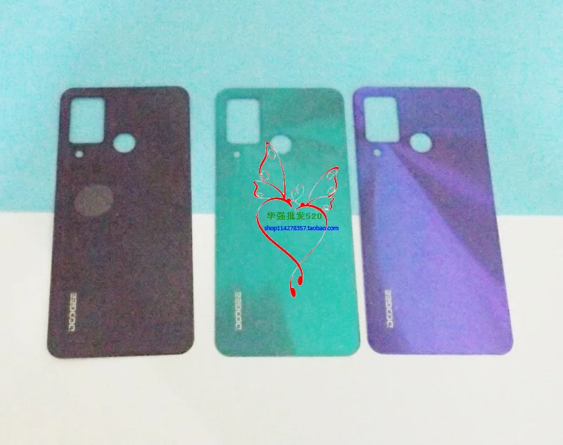 doogee n20 pro phone glass battery cover replacement original new durable back cover phone accessory for doogee n20pro phone free global shipping