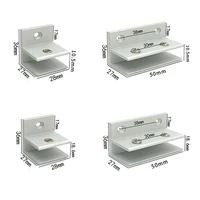 f style aluminum glass clamps shelves support bracket clips diy hardware for 5 to 13mm thickness board glass acrylic