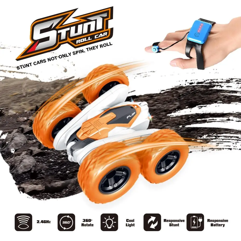 Дети 2 4G интеллектуальный датчик жестов 4CH Roll Flip Stunt высокая скорость Drift Crawler RC Car