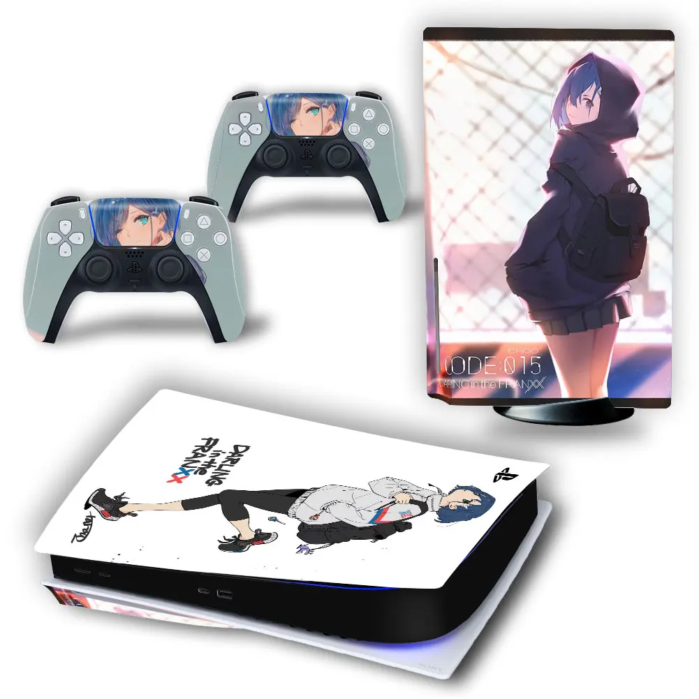 

Новый дизайн для PS5 дисковое издание кожи Стикеры наклейка кожного покрова для Игровые приставки 5 консоли и 2 контроллеры PS5 диск кожи Стике...
