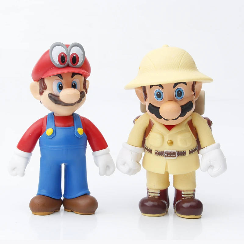10cm super mario 5pcsset anime model dolls mario bros luigi yoshi toys action toy figure collect figurine kids birthday gifts free global shipping