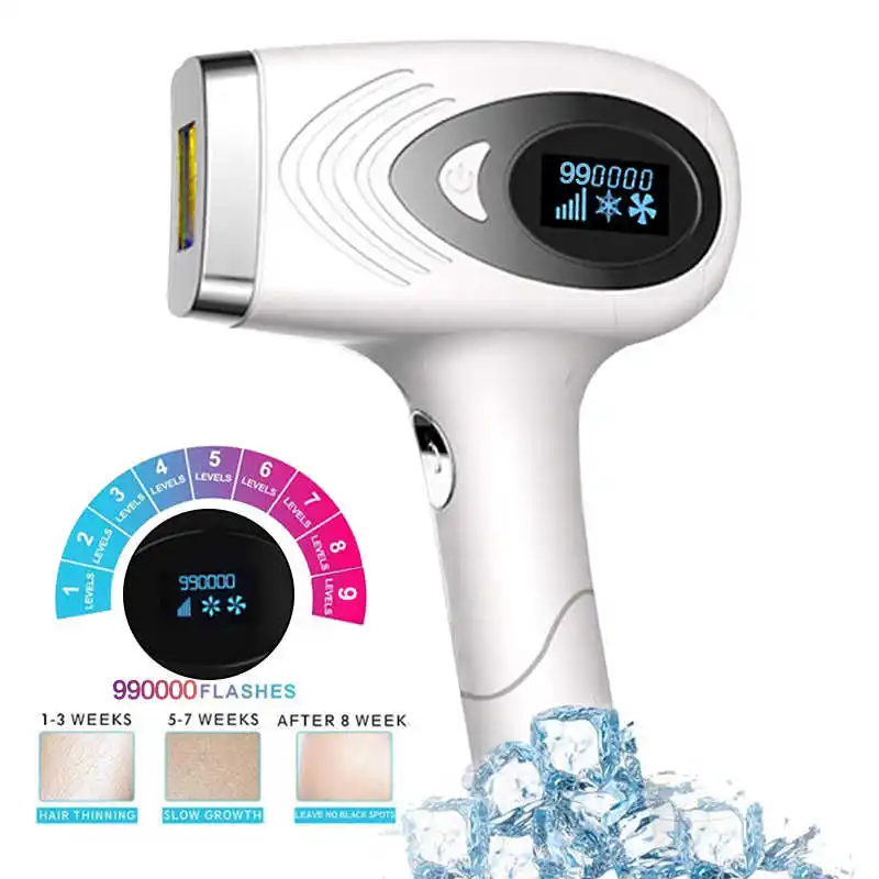 

Эпилятор 3-в-1 с IPL-лазером, 999999 вспышек, аппарат для перманентного удаления волос, электрический депилятор для лица и тела