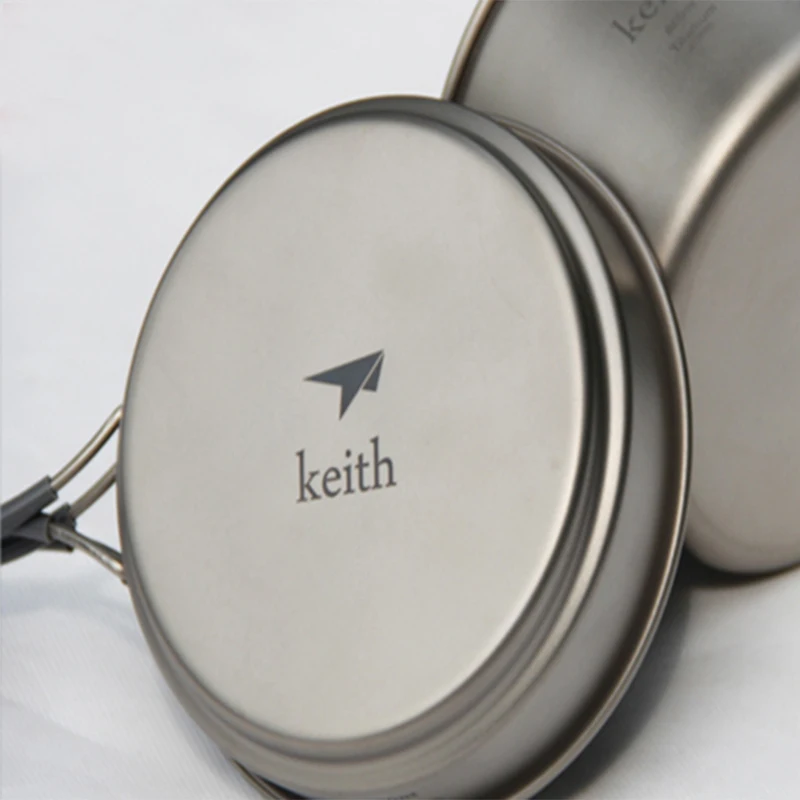 Сверхлегкая посуда для кемпинга титановая активного отдыха походов пикника