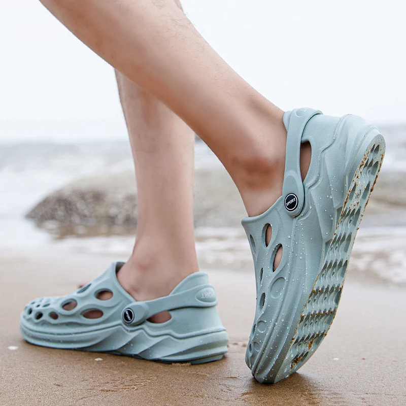 

Summer Breathable Hole Shoes Men And Women Hot Sell Hollow Beach Zapato Unisex Korean Style Casual Sandals Non-Slip Slippers A3