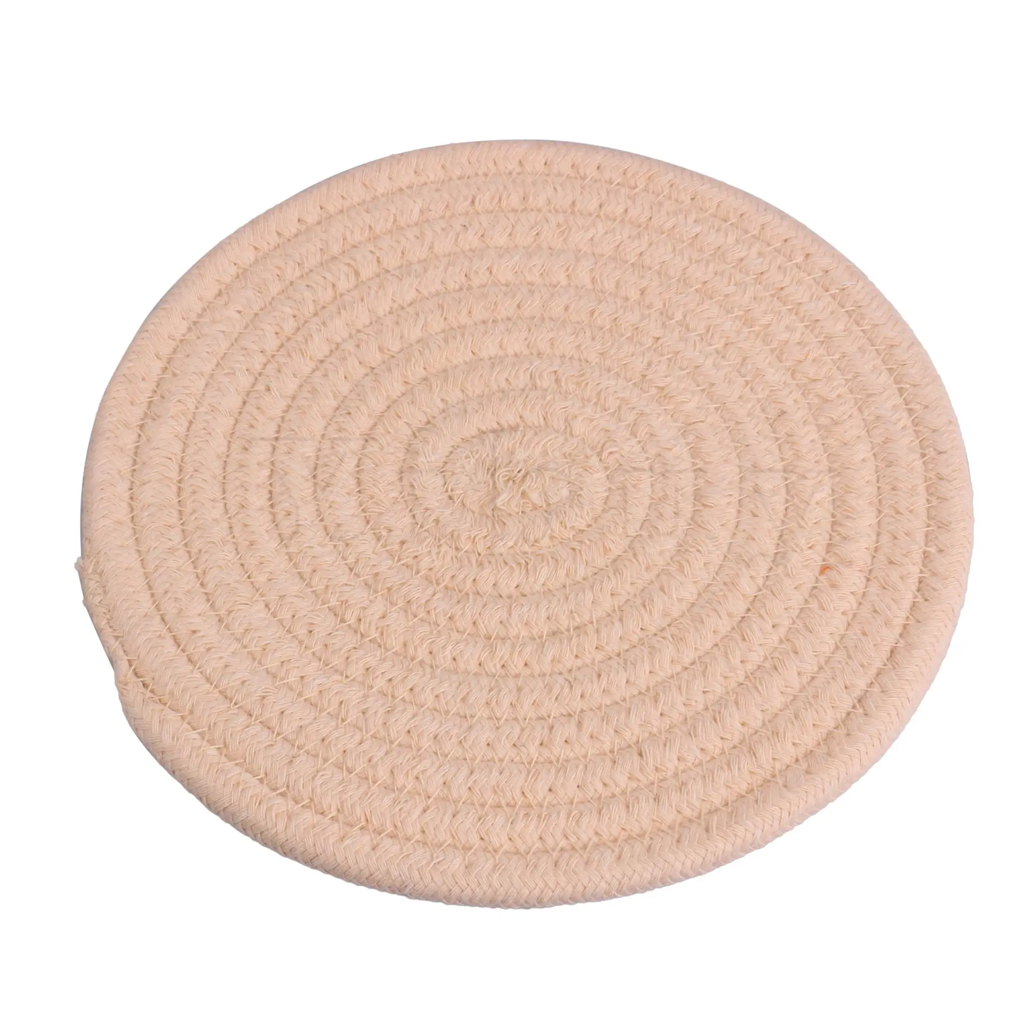 

3pieces Woven Thread Insulation Hot Pad Heat Resistant Cream 18cm
