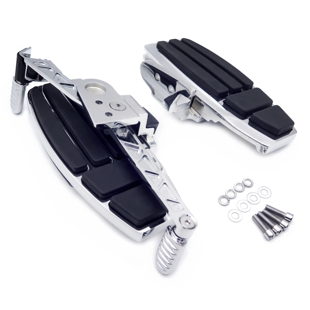 Запчасти для мотоциклов хромированная Напольная доска с передним драйвером и