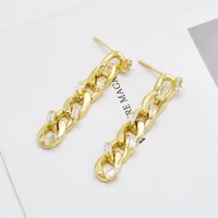 metal tassels hollow multi layer chain earring alloy punk long chain drop earrings for women girl fashion party jewelry gift