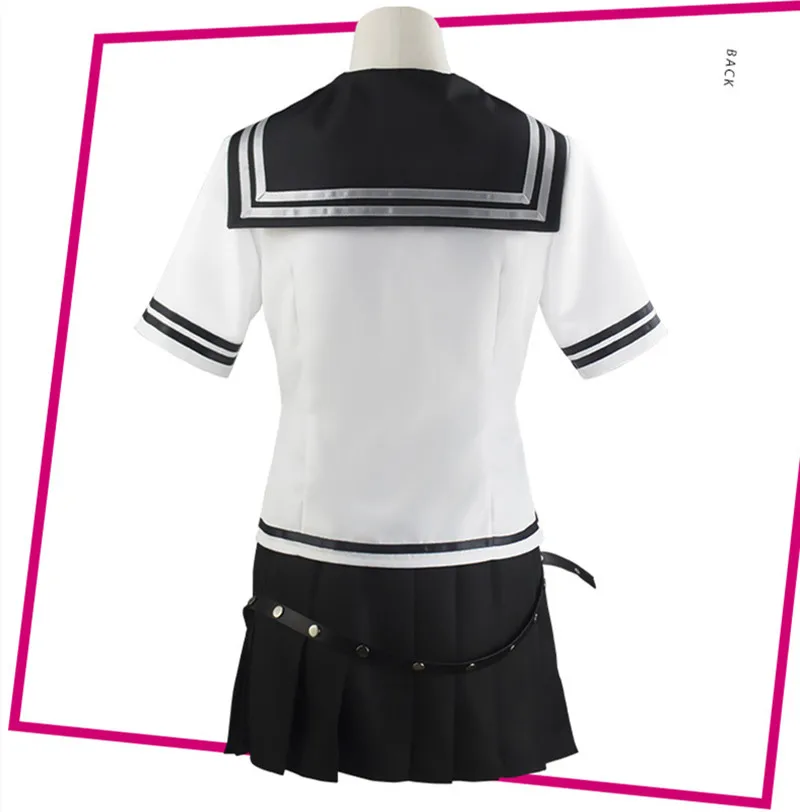 Костюм для косплея миоды Ибуки из данганронпа 2 парик Женская Студенческая форма