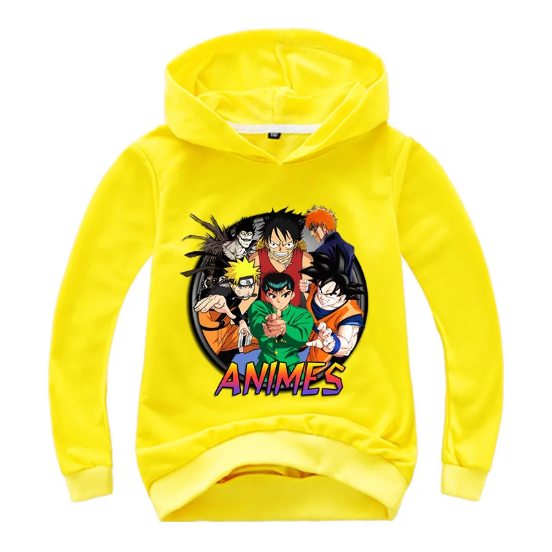 От 2 до 16 лет новые толстовки с капюшоном изображением аниме Жемчуг дракона