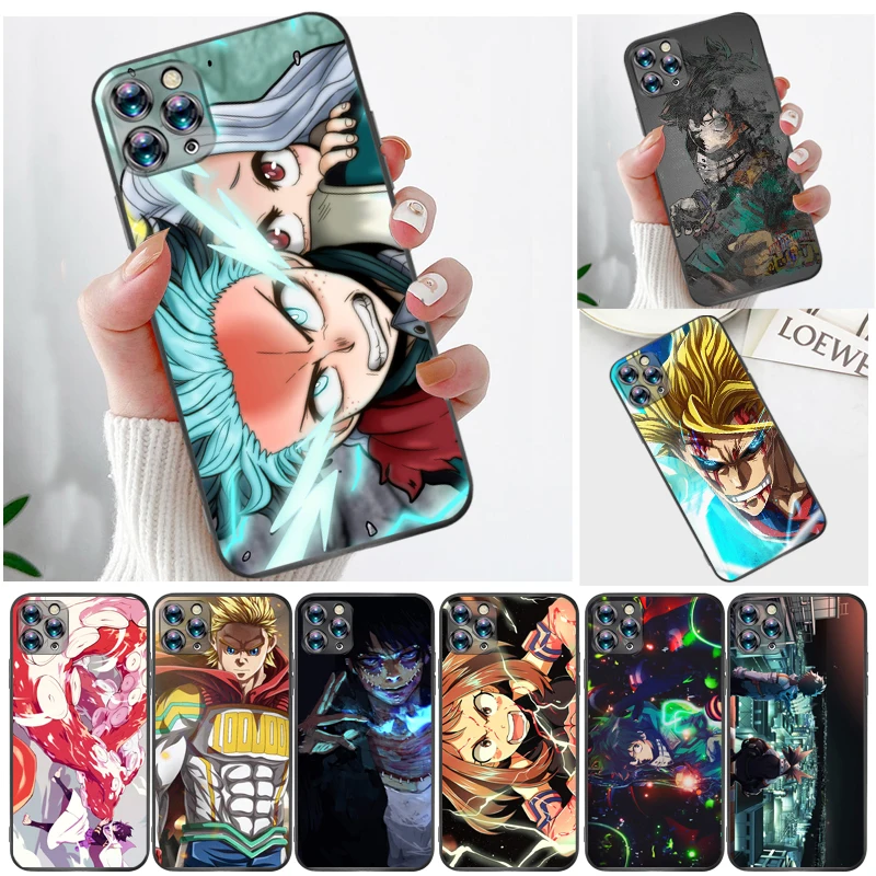 

My Hero Academia Tomura Boku Todoroki Shouto Bakugou Katsuki Dabi Shigaraki Phone Case For iPhone 11 11Pro MAX Soft TPU Coque