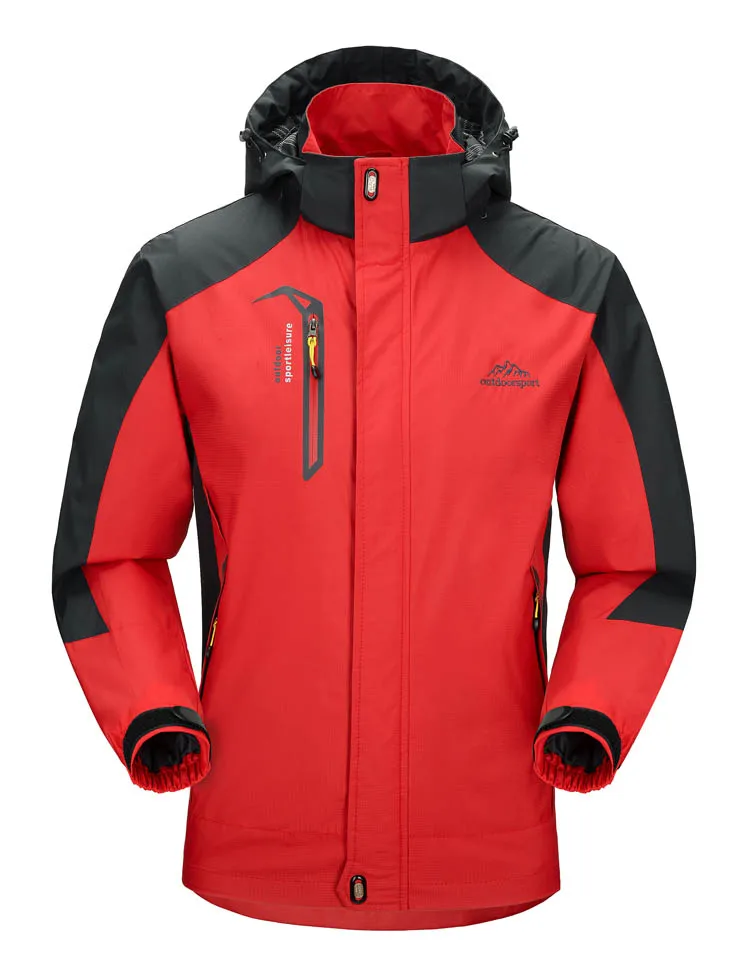 

2021 New Camping Hiking Jacket Men's Autumn Outdoor Sports Jacket Hiking Hiking Windbreaker Travel Waterproof Jacket Black