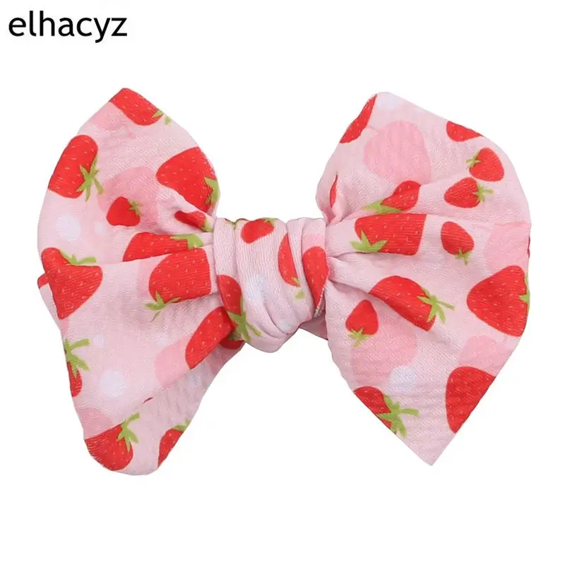 

2020 New Trendy 4.5'' Floral Hair Bows Barrette Waffle Fabric Craft Hair Clip Women DIY Girls Children Hair Accessories Mujer