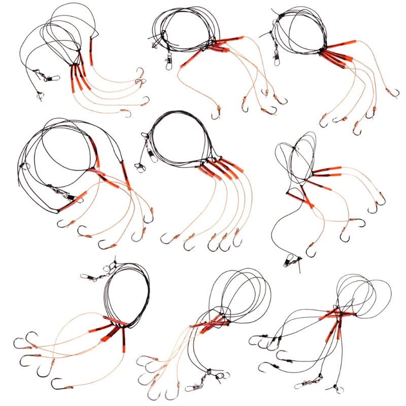 Рыболовные снасти из нержавеющей стали приманки гирлянды поворотные рыболовные