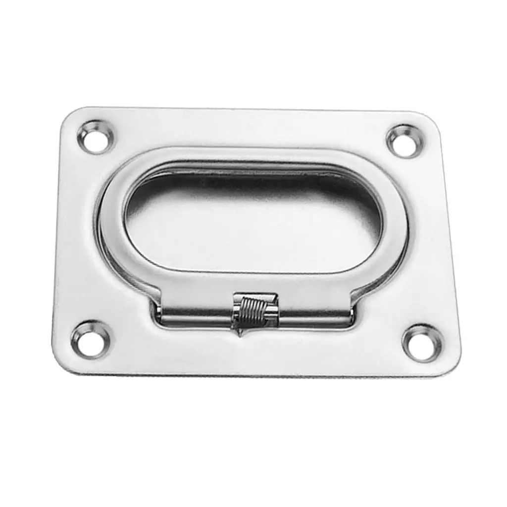 

Rectangular Flush Spring Pull Lift Handle Marine Hatch Latch Accessories - 304