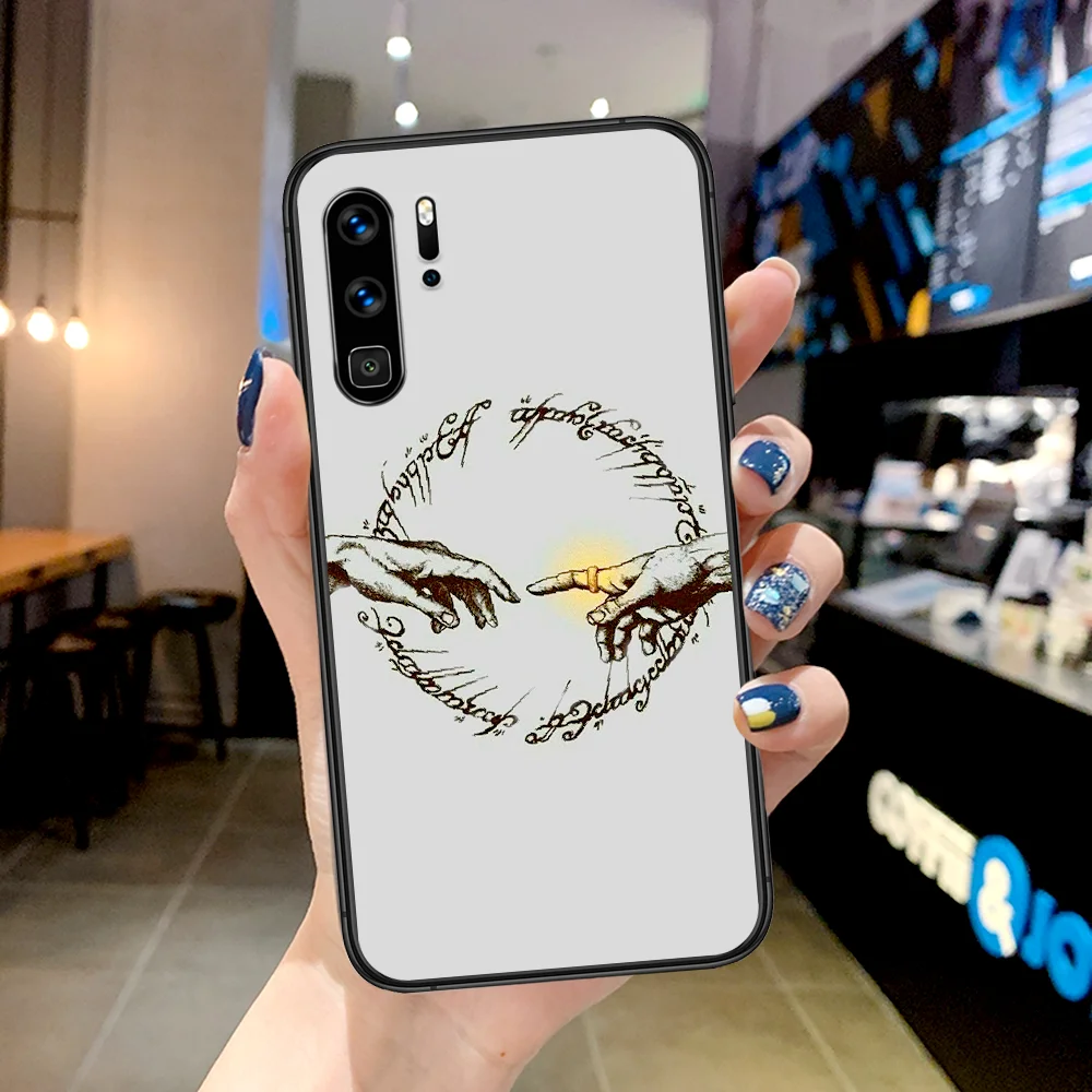 

Movie Lord LoTRS Ring Phone Case For Huawei P Mate Smart 10 20 30 40 Lite Z 2019 Pro black Prime Painting Cover Trend Cell Soft