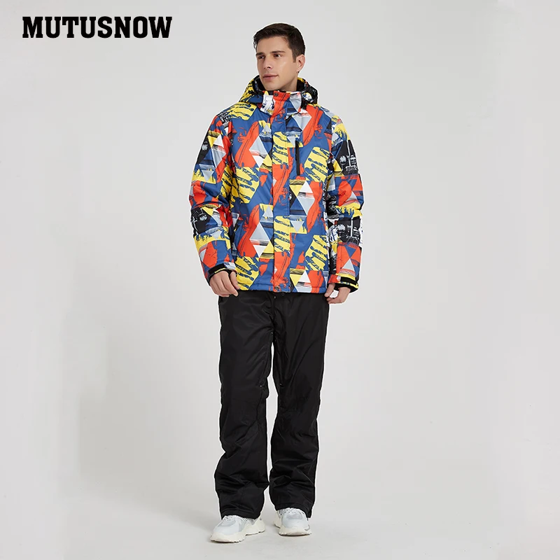 Новинка 2020 лыжный костюм для сноуборда Мужская ветрозащитная Водонепроницаемая