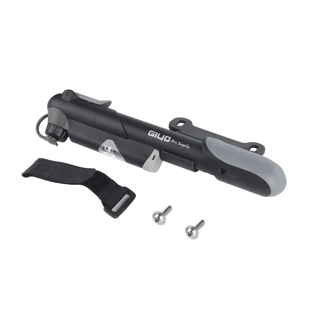 Велосипедный воздушный насос высокого давления портативный с манометром для