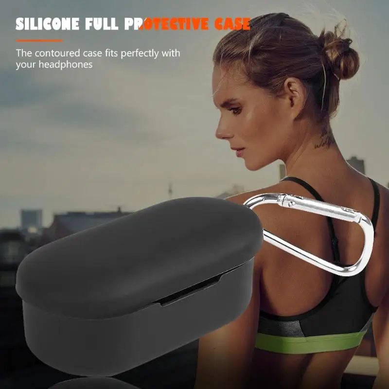 Чехол для QCY T2C защитный чехол с полным покрытием силиконовый беспроводных