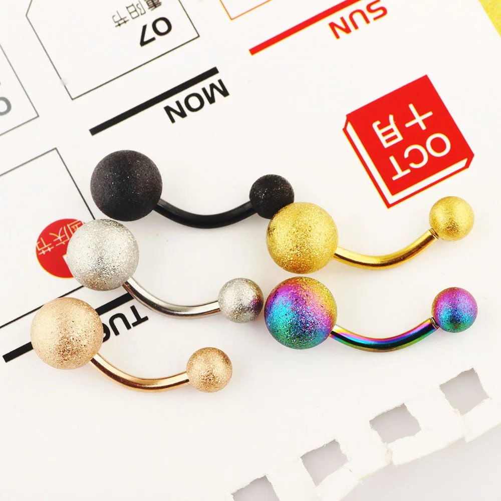 Новое поступление матовые серьги-гвоздики из нержавеющей стали для пирсинга