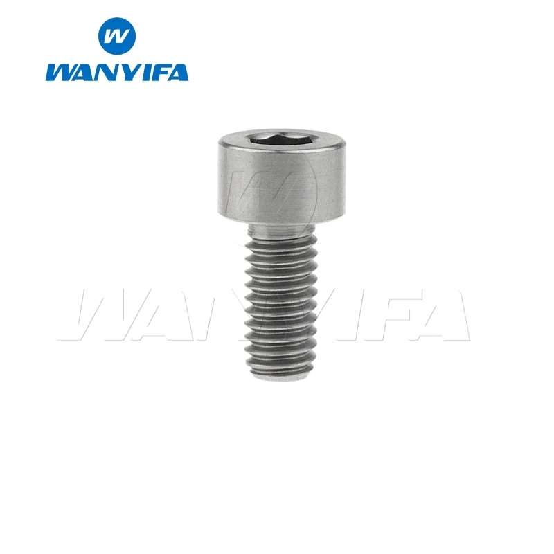 M5x12 Titanium Wanyifa M5x10 12, 16, 18, 20, 25 30 35, 40 45 50 55 60 мм шестигранный ключ клеймо Винт С Титановым болтом для Велосипедный вынос руля велосипеда части - Цвет: M5x12 Titanium