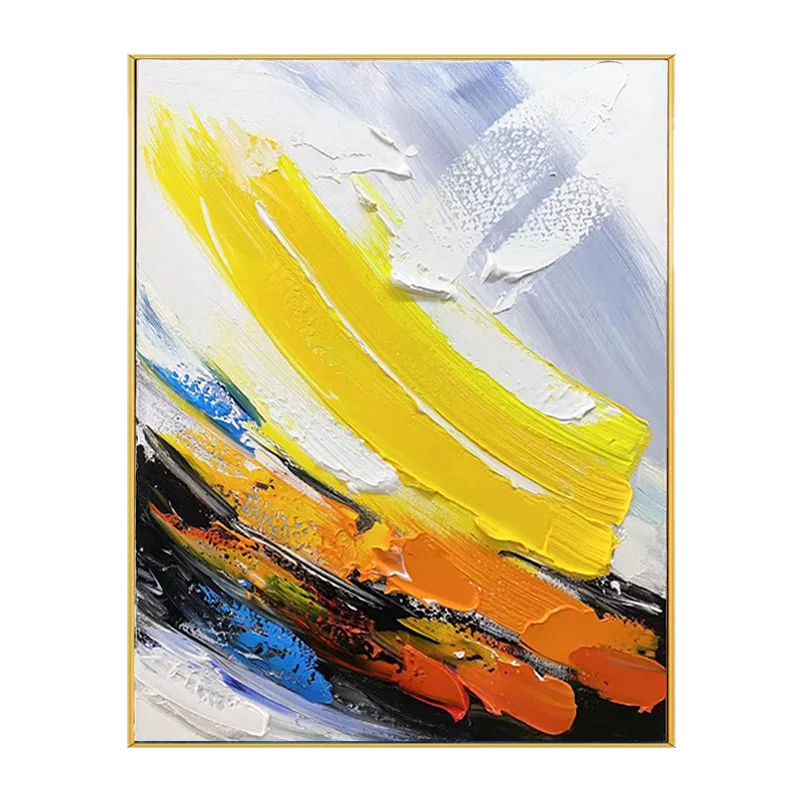 

Modern 100% Hand Painted Abstract Oil Painting on Canvas 3-Piece Wall Art for Living Room Artwork for Wall Home Decoration