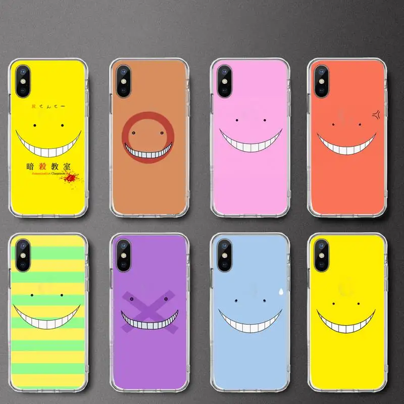 

assassination classroom anime Phone Case Transparent soft For iphone 12 11 13 7 8 6 s plus x xs xr pro max mini